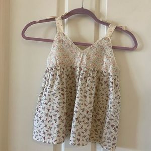 BonBons Girls Bohemian Boho Cottagecore Tank Top Size 8 Beige